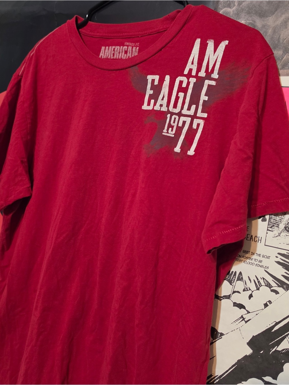 Y2k skate style American eagle shirt